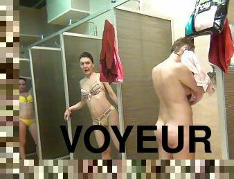 Voyeur loves watching them nude