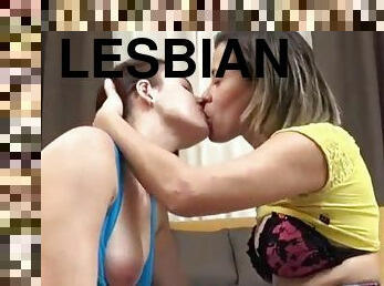 lesbiana, latina, sarutand