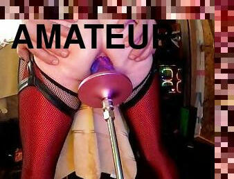 amateur, anal, zorra-slut, máquinas, consolador