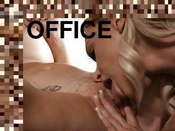 آسيوية, كبيرة-الثدي, مكتب-office, كس-pussy, معلم, مثلية, متشددين, قبلات, زميلة, شقراء