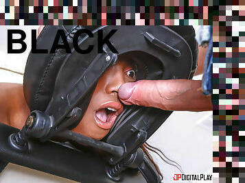 Black hoe Daya Knight gets sodomized during a massage