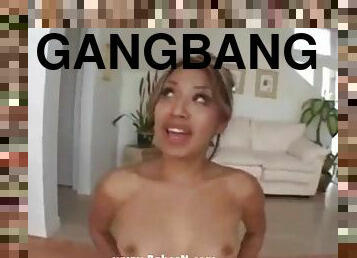 anal-sex, junge, gangbang, schlucken