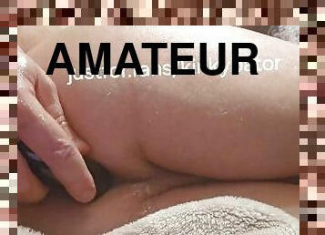 dilettant, anal-sex, homosexuell, geile, nette, dildo, allein, twink