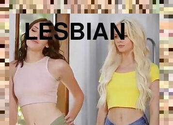 Elsa jean lesbian threesome