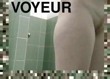 baignade, chatte-pussy, cam, voyeur, naturel, douche, humide, brunette, caché