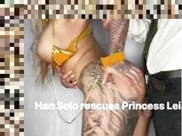 ?Han Solo Rescues Princess Leia with his throbbing cock????? May the force be inside her ????