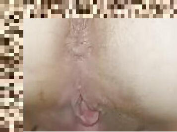 cul, masturbation, monstre, orgasme, giclée, amateur, jouet, belle-femme-ronde, chevauchement, gode