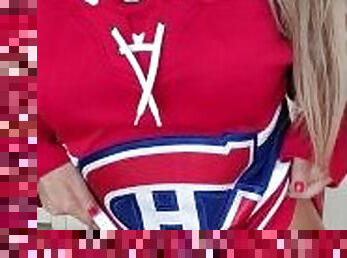 Hockey Girl Has Some Surprise For You To Get You Cum JOI