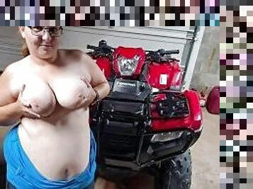 Do you wanna ride me or the quad? Check out my onlyfans at BBW2TITS4UXXX link in my profile bio
