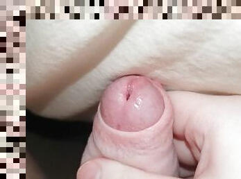 Wanking My Foreskin Close-Up