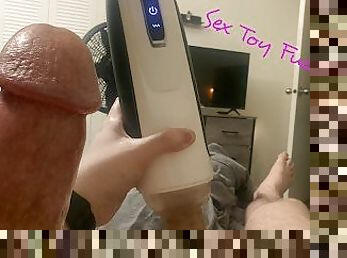 Automatic male pocket pussy makes me CUM HARD! [Sex Toy Review]