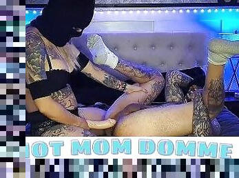 Dominant Wife Ruins Her Husband's Ass with HUGE Dildos