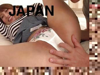 Japanese girl Koto Shizukuand and Yume Mizuki enjoying orgy uncensored.