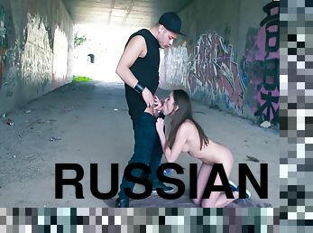 Evelina Darling And Chica S In Russian Chick Outdoor Fuck In Abandoned Place By Big Cock 15 Min