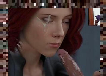 Black Widow Incredible Blowjob Training try not to cum Marvel Avengers Natasha Romanoff Hentai UNCEN