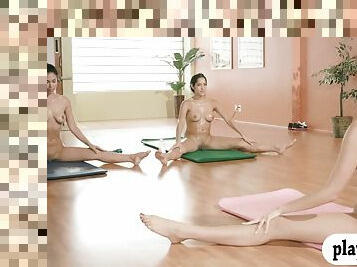 Sexy Yoga Session While Nude - Babes Hot
