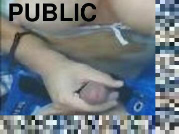 Public pool side handjob