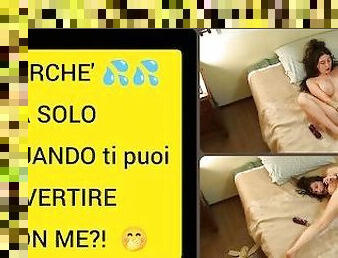 GODIAMO ASSIEME - ragazza masturba il suo culo con un grande dildo ????