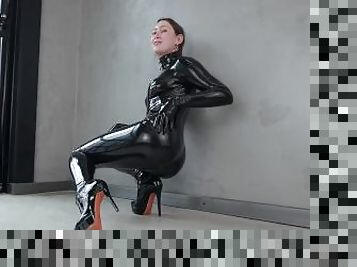 amatør, milf, legetøj, britisk, fetish, latex, elskerinde, brunette, støvler, poserende