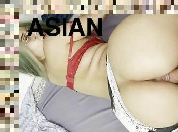 asiatisk, röv, storatuttar, gigantisk, amatör, anal, avsugning, cumshot, gigantisk-kuk, latinska