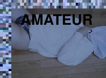 asiatisk, hårig, masturbation, amatör, japansk, ensam