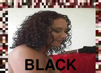 Huge Black Cock Screws Big Tits Curly Brunette