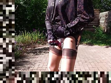 masturbation, en-plein-air, public, transsexuelle, amateur, ejaculation-sur-le-corps, milf, allemand, bdsm, lingerie