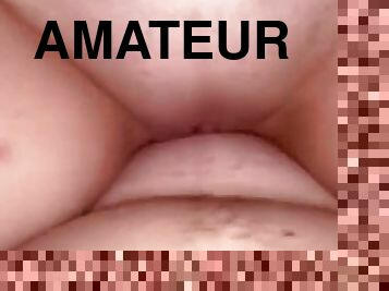 gros-nichons, chatte-pussy, giclée, amateur, énorme-bite, ados, ejaculation-interne, rousse, point-de-vue, rasé