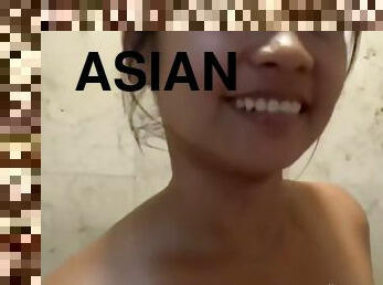 Asian cutie banged by her friend