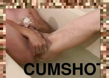 cumshot, gigantisk-kuk, gay, avrunkning, fingerknull, ensam, bisexuell, rövhål, kuk