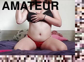 gros-nichons, poilue, masturbation, orgasme, amateur, hardcore, française, décapage, culotte, gode