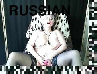 Hot russian milf webmodel. My stepmother is a cool slut! Now I will fuck her in private for you! ))