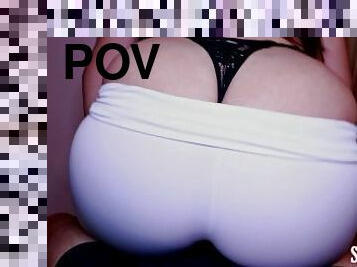 パーティー, 分捕り物, pov, パンティー, 窮屈な, ダンシング, 尻, ホワイト