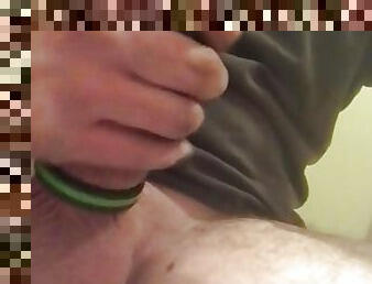 Jerking my cock just for you 