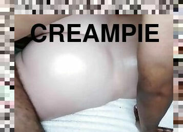 røv, amatør, kæmpestor-pik, massage, creampie, sort, pik