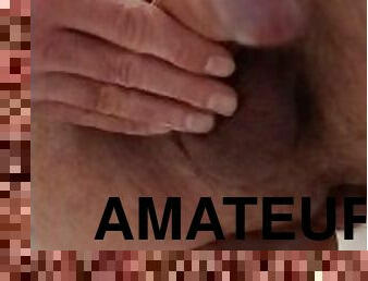 bad, masturbation, pissande, amatör, hemmagjord, juckande, ensam, kuk