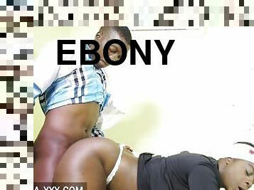 Ebony woman needs good care from the doctor