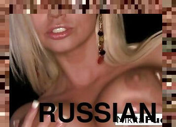 Big Tittied Russian Celebrating Christmas