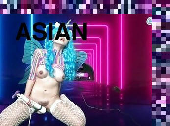 asiatisk, storatuttar, hårig, masturbation, orgasm, fitta-pussy, tonåring, leksak, webbkamera, tuttar