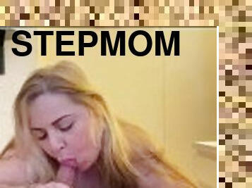 Fucking my stepmom in her bedroom cum in her mouth