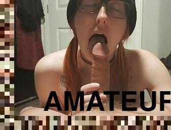 amatör, avsugning, rödhårig, pov, tofsar, sprut, fantastisk, goth, tatuering, små-bröst