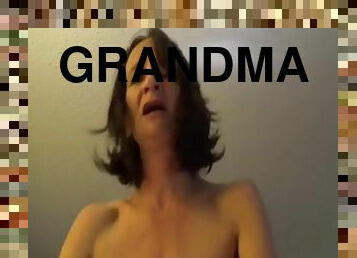 Grandma rides her young lover