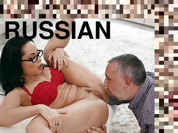 Dazzling Russian Milf With Glasses Shagged In Variou - Aurelly Rebel And Keiran Lee