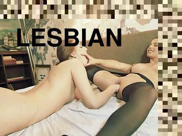 Mira And Lien Raunchy Lesbian Strapon Live Sex