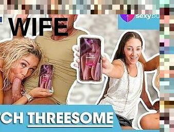 THREESOME!! Holland Porn: My Wife Finds Teen Girl for Husband: SASHA + CARMEN JOY - SEXYBUURVROUW