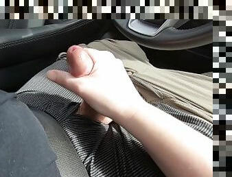 masturbaatio, amatööri, mälliotos, kotitekoinen, käsihomma, pari, auto, runkkaus, pov