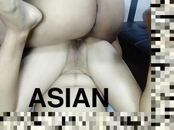 asiatisk, ekstrem, orgasme, pussy, creampie, kåt, stram, frekk, filipinsk, våt