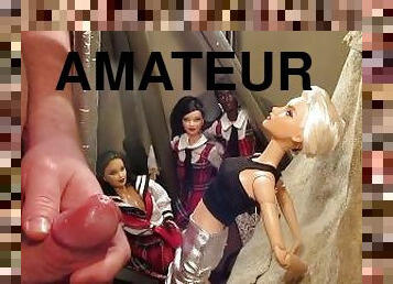 masturbation, amatör, cumshot, leksak, ansiktssprut, sprut, sperma, fetisch, ensam, docka