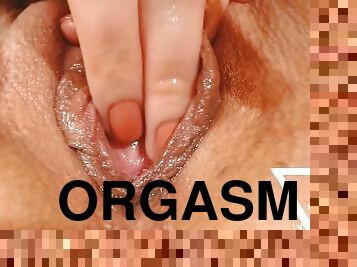 masturbación, orgasmo, coño-pussy, amateur, masaje, con-los-dedos, cachonda, húmedo