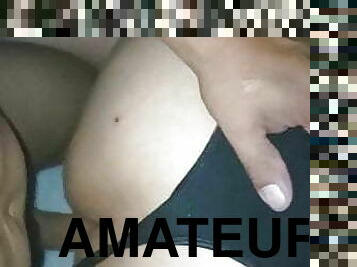 doggy-style, strumpbyxor, fru, amatör, anal, milf, creampie, bbw, mexikansk